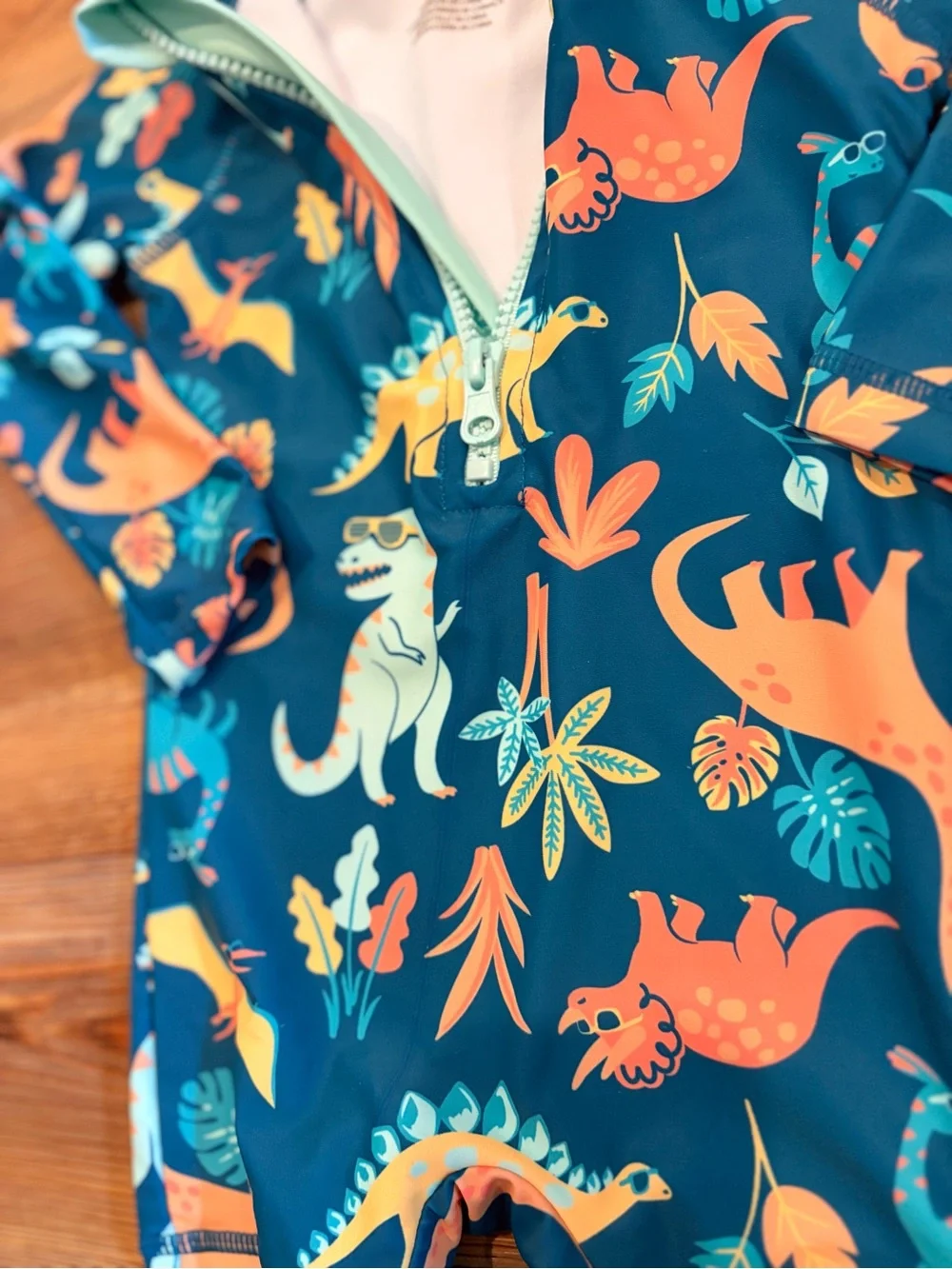 NWOT Panama Jack 18 Month Dino Print Long-Sleeve Rashguard Swimsuit